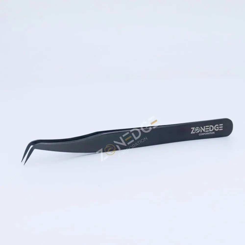 Eyelash Extension Tweezers Plasma Black (10)