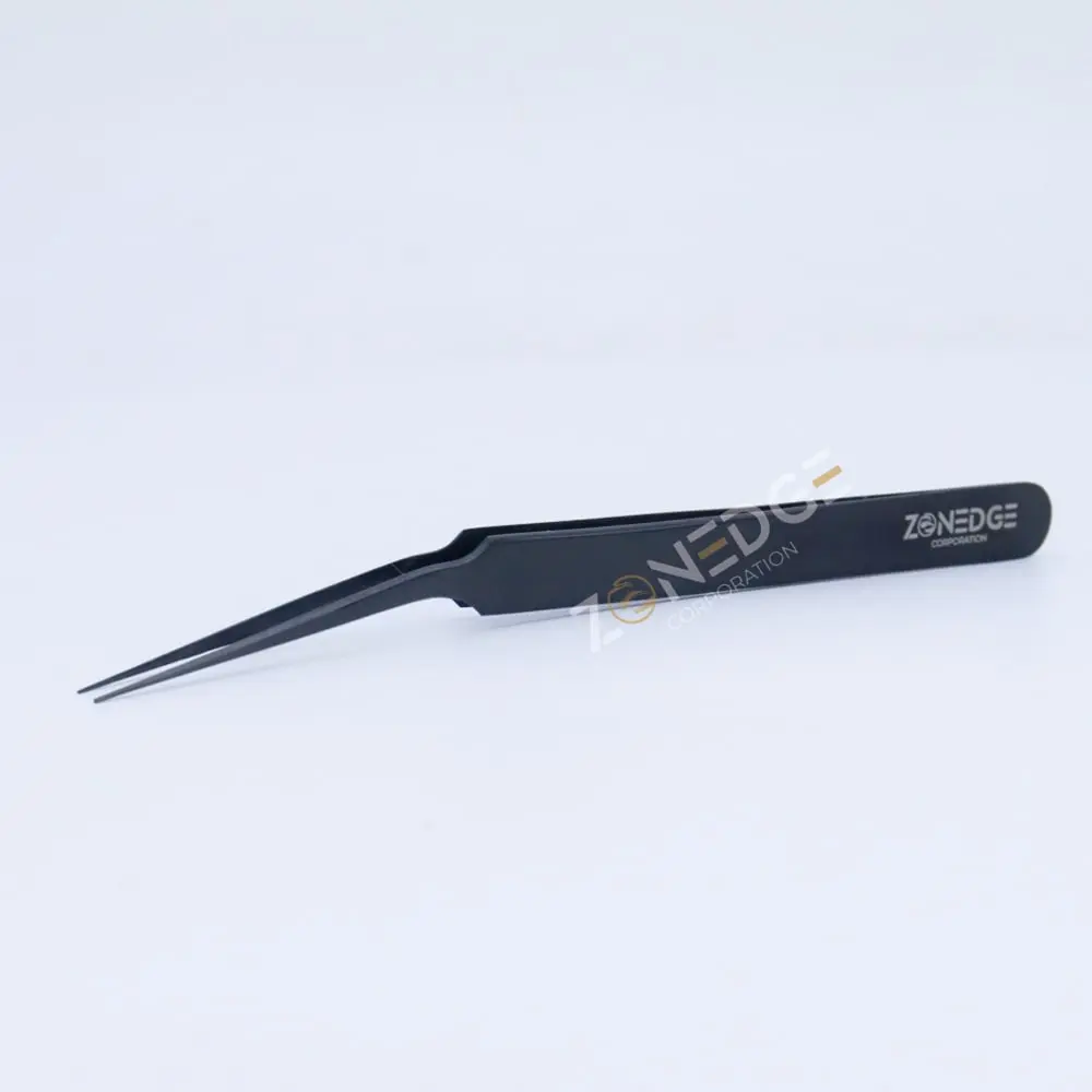 Eyelash Extension Tweezers Plasma Black (13)