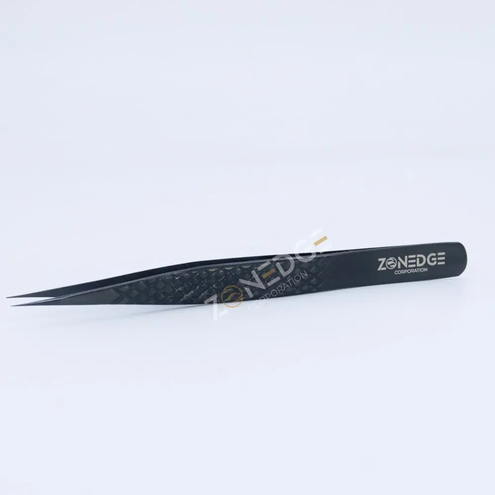 Eyelash Extension Tweezers Plasma Black (18)