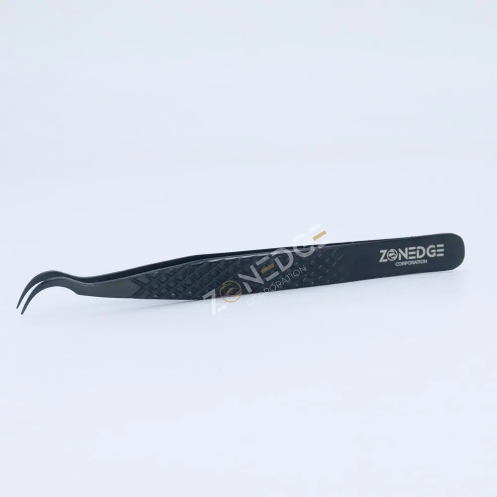 Eyelash Extension Tweezers Plasma Black (19)