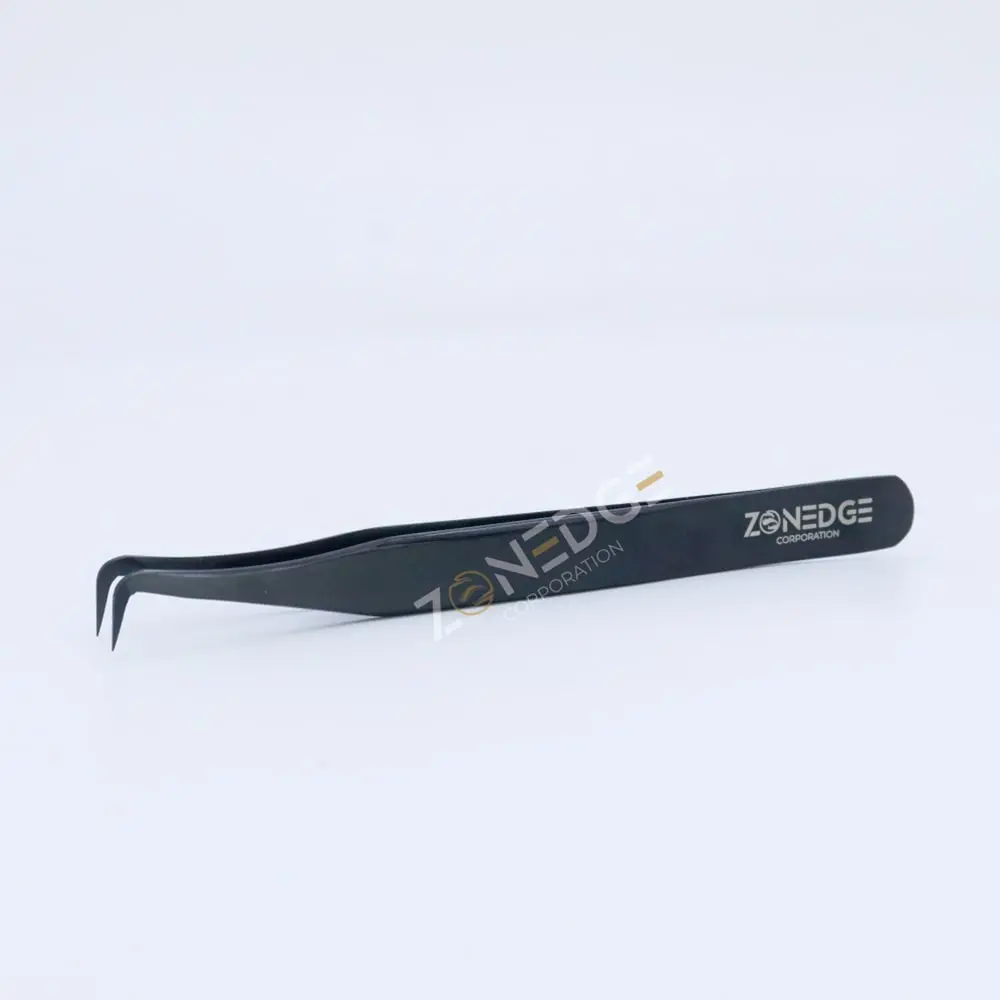 Eyelash Extension Tweezers Plasma Black (21)