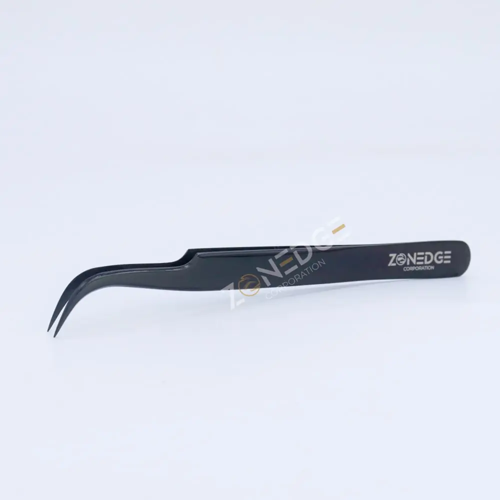 Eyelash Extension Tweezers Plasma Black (22)