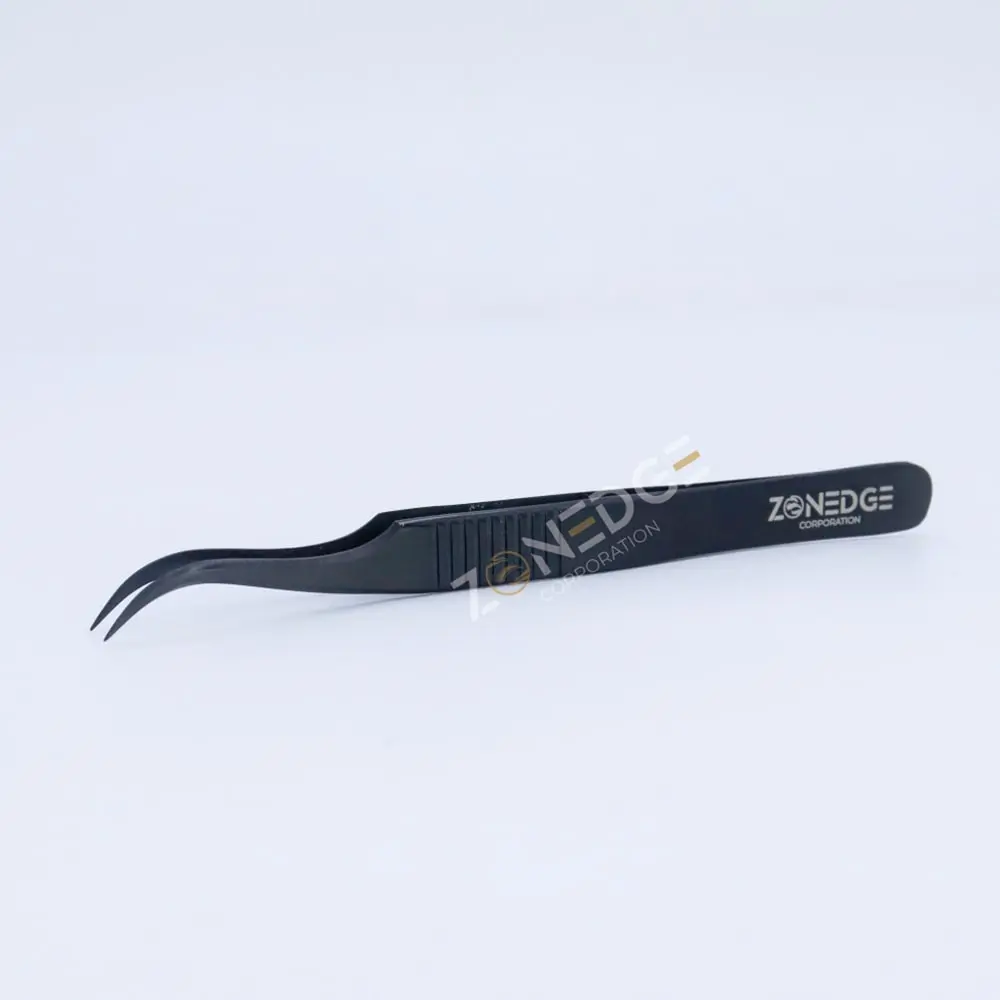 Eyelash Extension Tweezers Plasma Black (23)