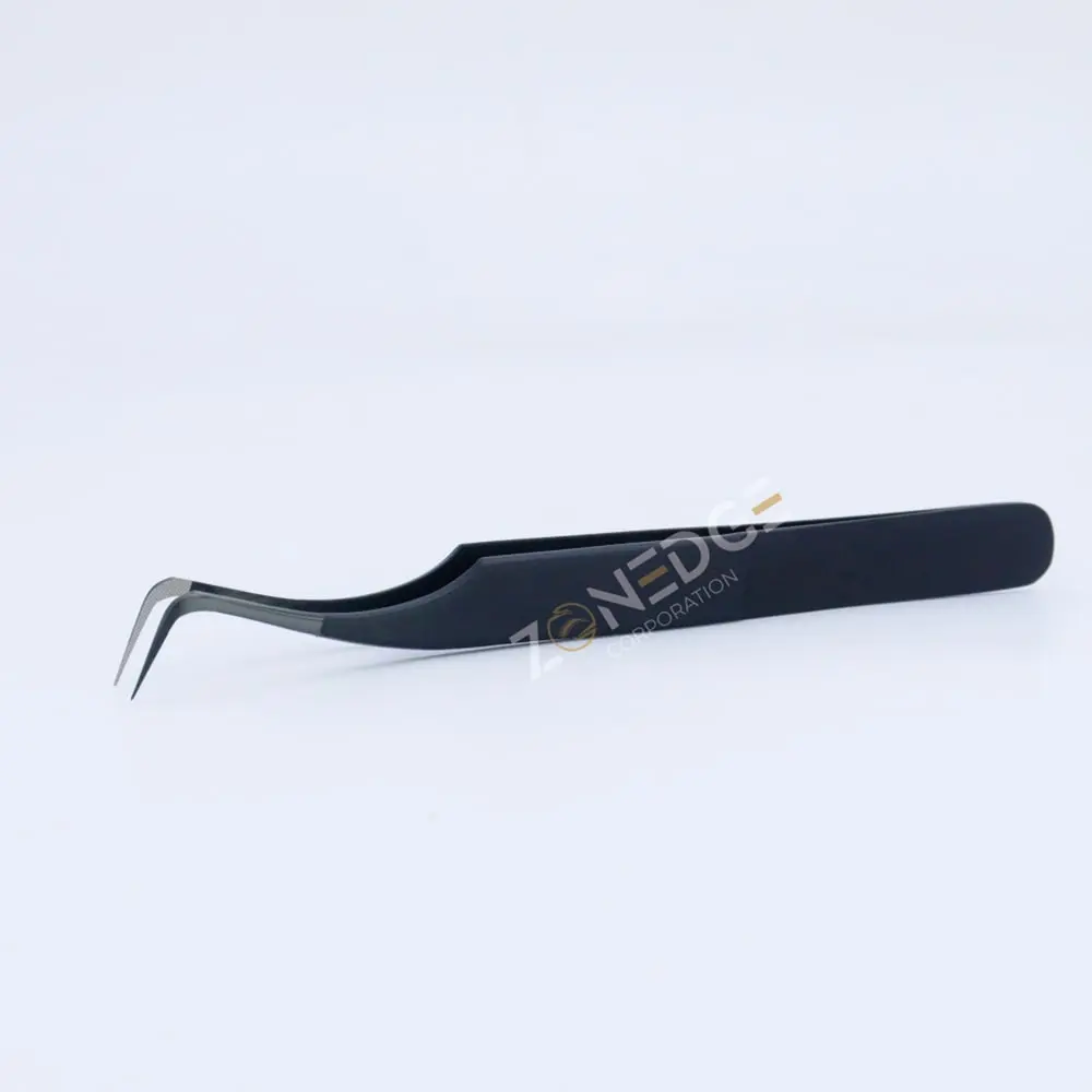 Eyelash Extension Tweezers Plasma Black (24)