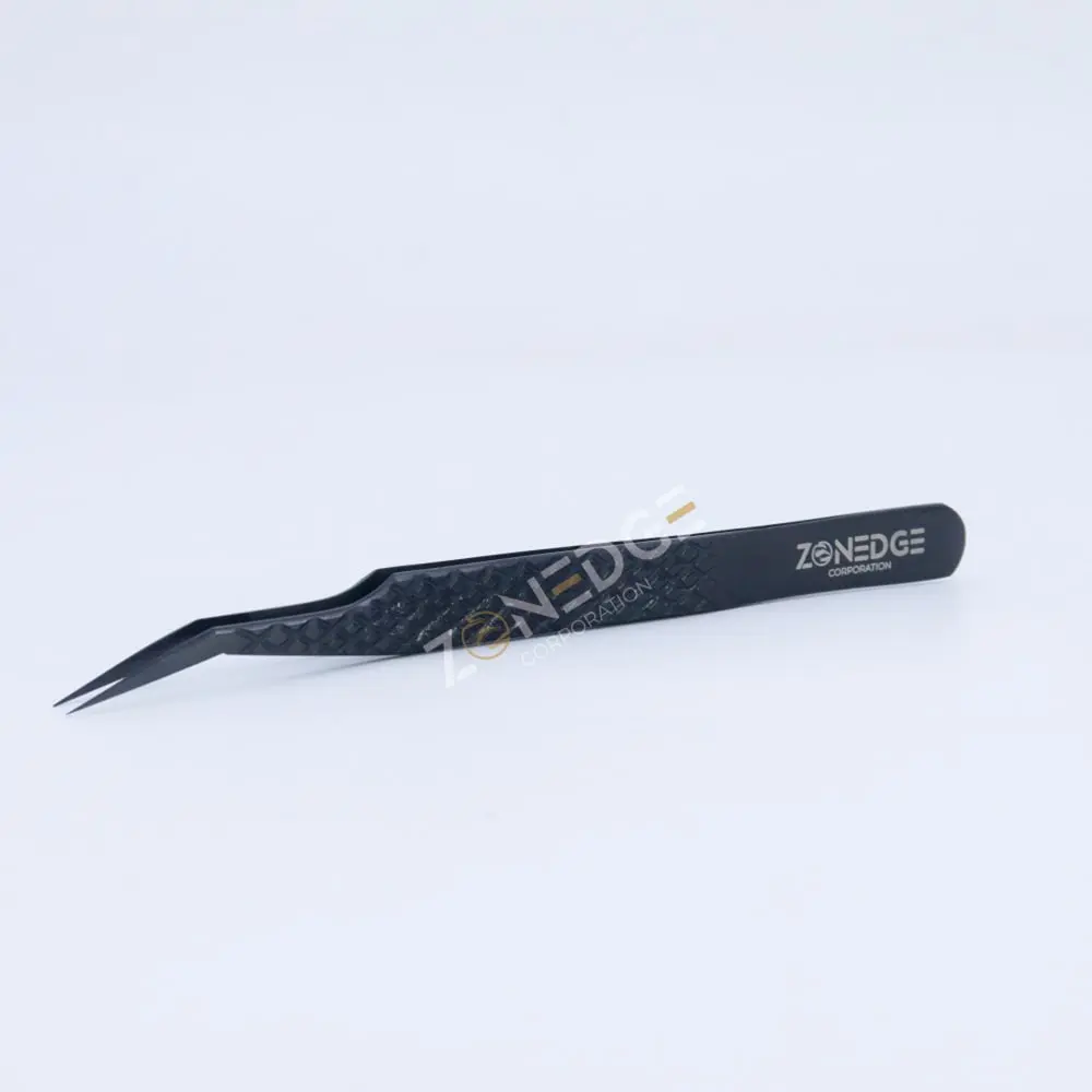 Eyelash Extension Tweezers Plasma Black (25)