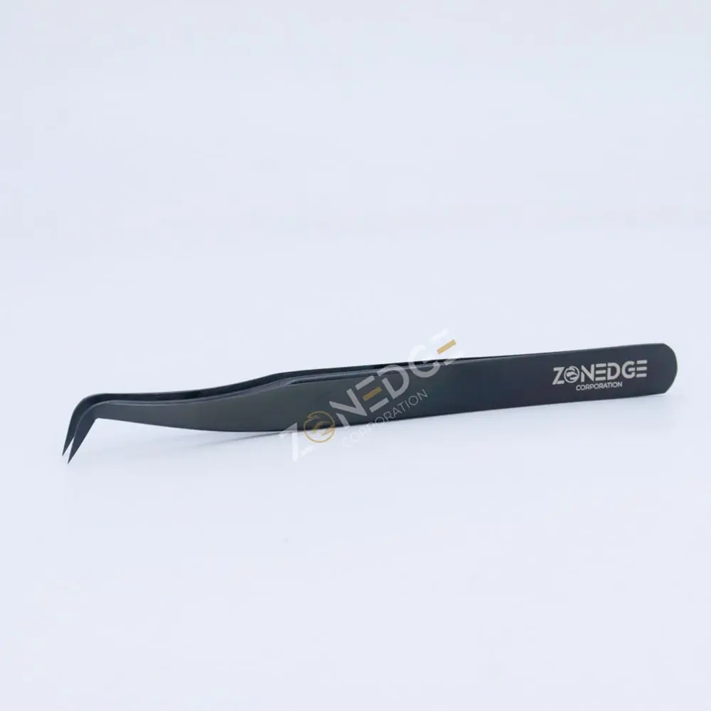 Eyelash Extension Tweezers Plasma Black (31)