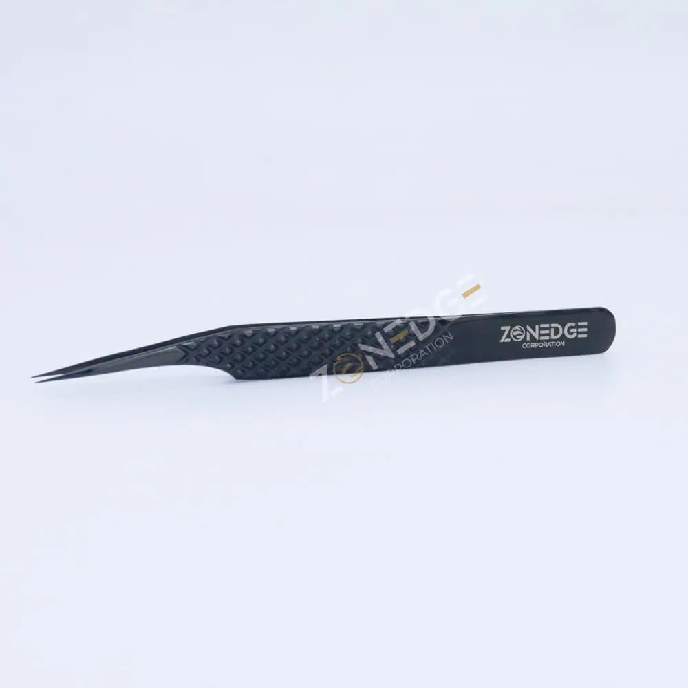 Eyelash Extension Tweezers Plasma Black (6)