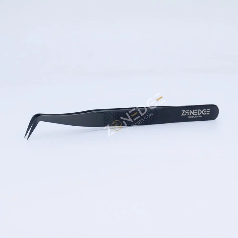 Eyelash Extension Tweezers Plasma Black (7)