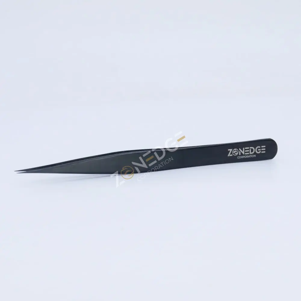 Eyelash Extension Tweezers Plasma Black (9)