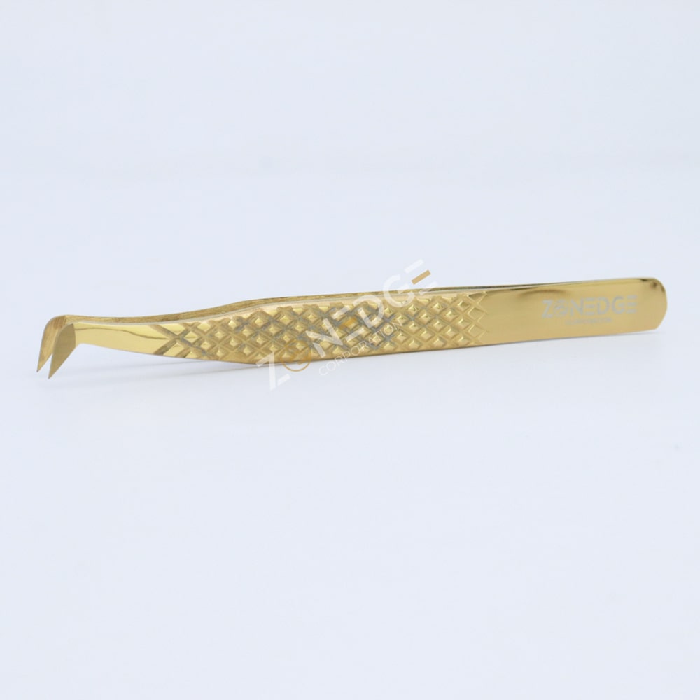 Eyelash Extension Tweezers Plasma Gold (32)