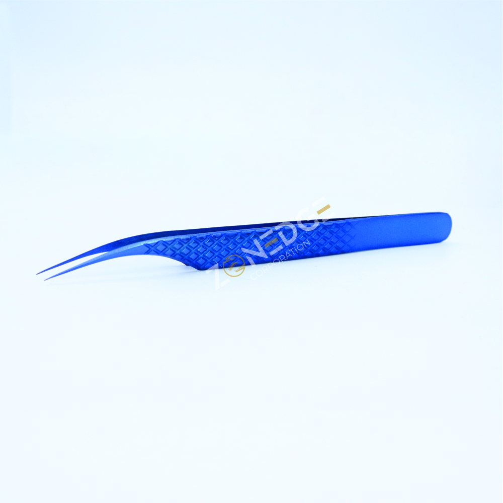 Eyelash Extension Tweezers Plasma Blue (12)