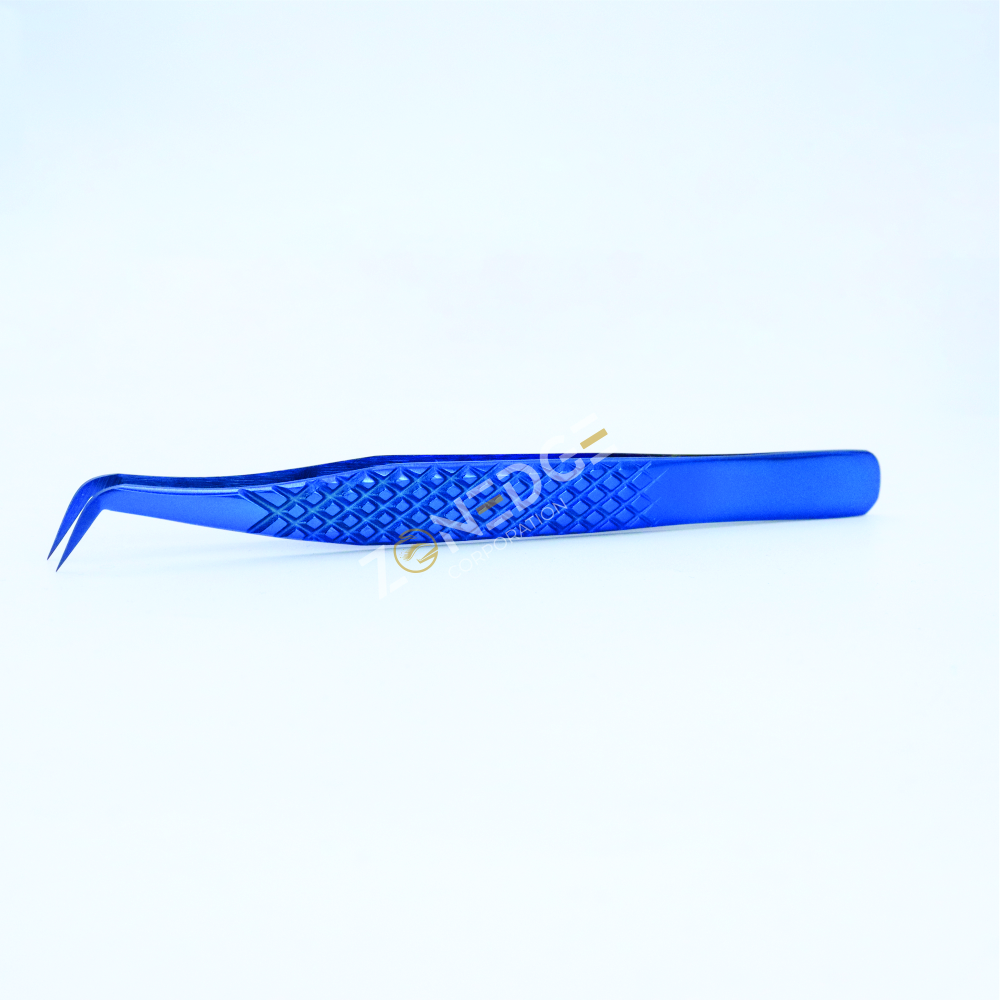 Eyelash Extension Tweezers Plasma Blue (13)