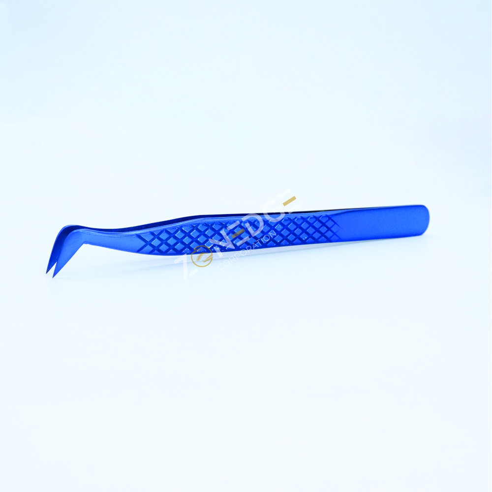 Eyelash Extension Tweezers Plasma Blue (16)