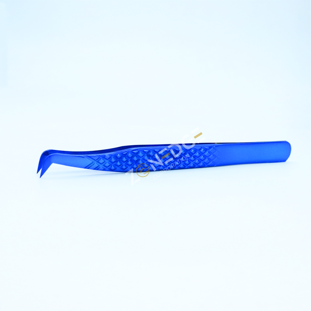 Eyelash Extension Tweezers Plasma Blue