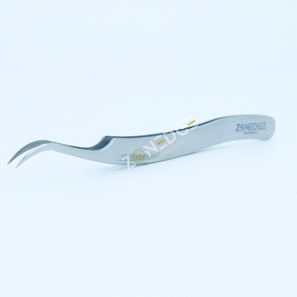 Eyelash Extension Tweezers Plasma Silver