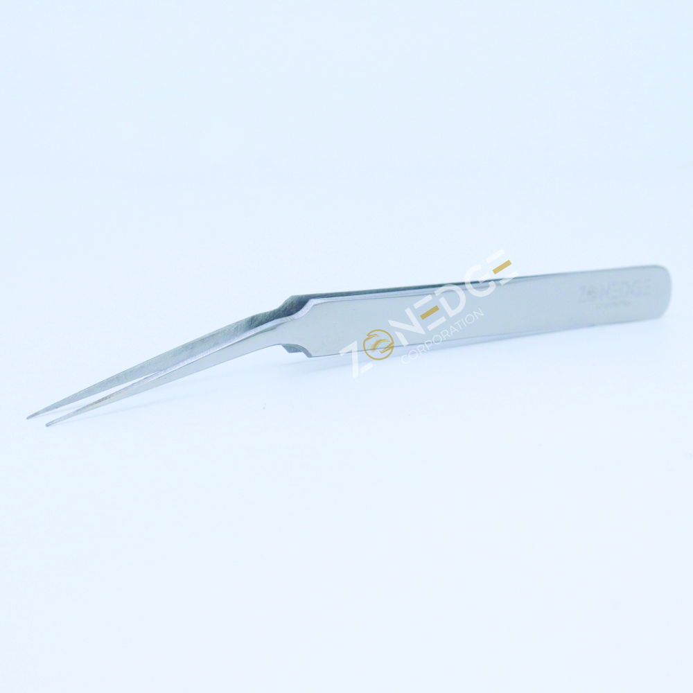 Eyelash Extension Tweezers Plasma Silver (2)