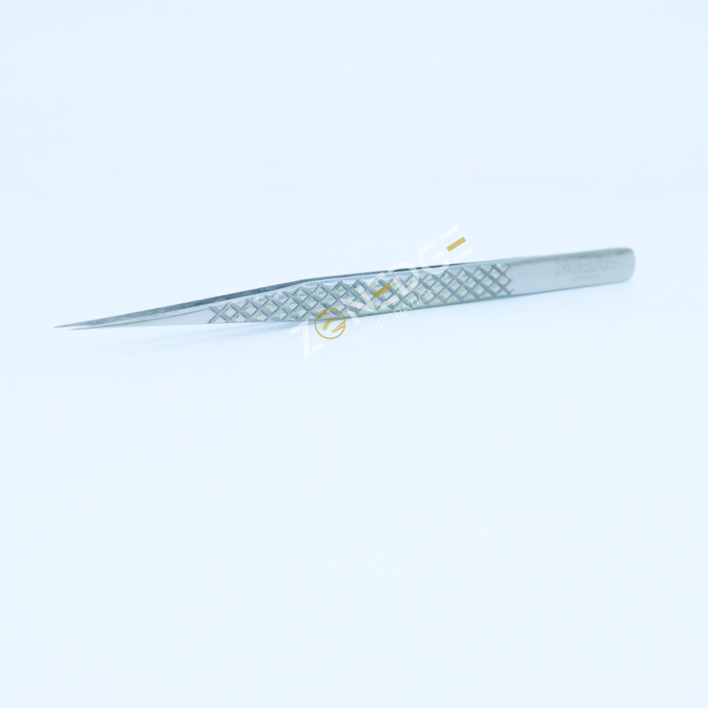 Eyelash Extension Tweezers Plasma Silver (3)